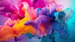 attractive Colorful paint splash. Isolated design element on the transparent background.