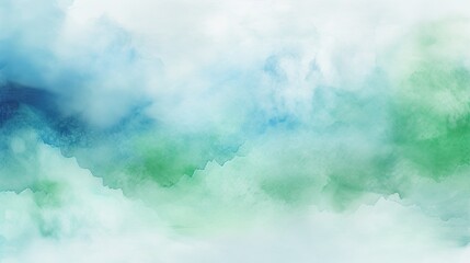 Wall Mural - Blue green watercolor background abstract painting texture with stained pattern and teal turquoise gradient colors