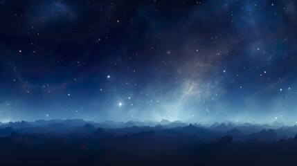 Wall Mural - blue space background, in the style of large canvas format, nightscape