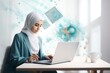 © pham - The Productive Connection: A Woman Harnessing Technology to Expand Her Horizons