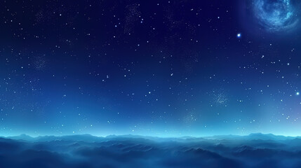Wall Mural - space background realistic starry night cosmos and shining stars milky way and stardust color galaxy