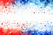 Watercolor Red Blue White Background, 4th of July Patriotic Background