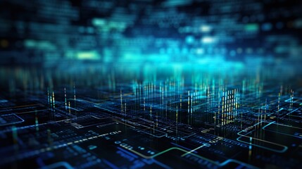 software developer and computer script abstract technological background in programming.