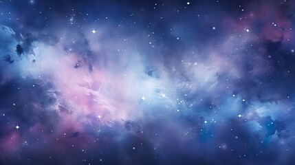Canvas Print - universe of neon colors. colorful universe with colors merging. stars, nebulae, star dust, smoke... 