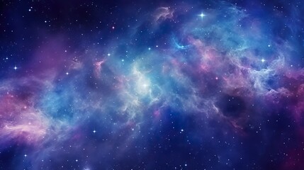 Wall Mural - universe of neon colors. colorful universe with colors merging. stars, nebulae, star dust, smoke... 