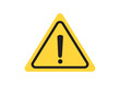 © Jiraporn - Hazard warning attention sign with exclamation mark symbol. Vector illustration EPS10.