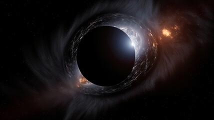 Wall Mural - a nice astronomical shot of a black hole