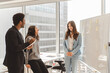 © Maria Vitkovska - Scrum master planning strategy, talking with business colleagues