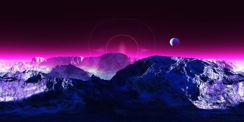 Wall Mural - mars, hdri, environment map , round panorama, spherical panorama, equidistant projection, 360 high r