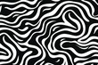 © Denis - Wavy and swirled brush strokes black and white pattern