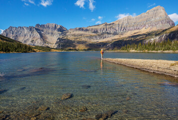 Wall Mural - Hike in Glacier Park