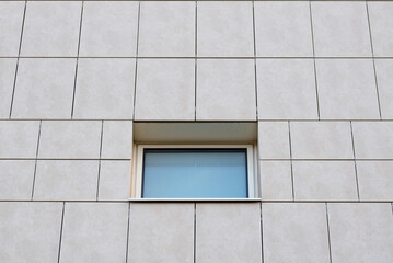Poster - Abstract architecture. Windows on a contemporary building.