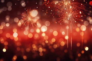 fireworks lighting background Generative Ai