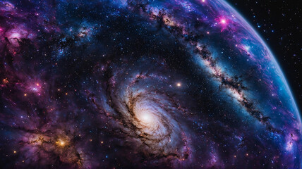 Wall Mural - Nebula Abstract background