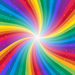 Wall Mural - colorful rainbow design vector illustration. bright color design background. trendy rainbow art. col