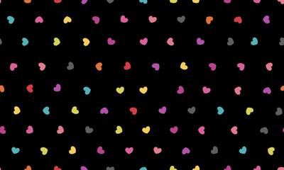 Wall Mural - seamless pattern with colorful hearts. set of valentines day vector patterns. seamless heart pattern