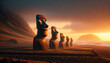 Sunrise Mystique at Easter Island