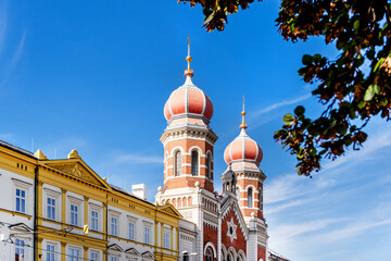 Wall Mural - View of the Great Synagogue in Pilsen. It is the second largest synagogue in Europe. Pilsen, West Bohemia, Czech Republic