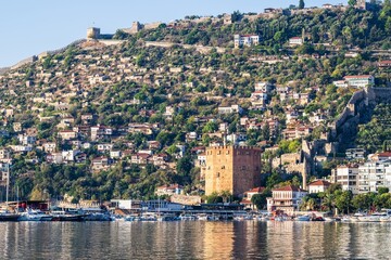 Wall Mural - Marina in Alanya, Turkish Riviera on Mediterranean Coast, Antalya, Turkey