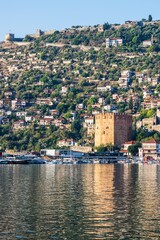 Wall Mural - Marina in Alanya, Turkish Riviera on Mediterranean Coast, Antalya, Turkey