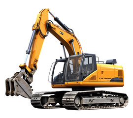 Excavator png isolated object, transparent background Excavator Transparent background construction site machine