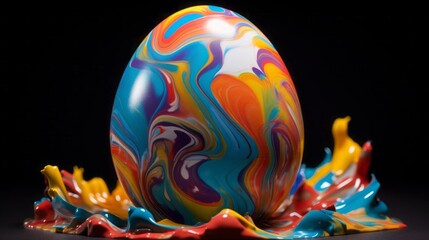 Wall Mural - colorful eggs, concept: eastern, 16:9