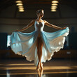 © CROCOTHERY - graceful ballet dancer in blue dress