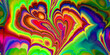 bold, psychedelic marbling with heart shape effect, seamless tile repeat pattern