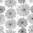© Anna Eshka - Spider web seamless pattern. Vector creepy background. Halloween texture