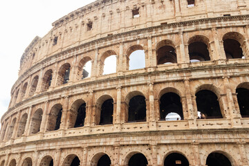 Canvas Print - Colosseum or Flavian Amphitheatre in Rome, Italy