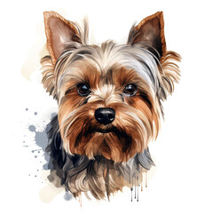 Poster - dog animal on a white background