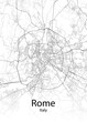 Rome Italy minimalist map