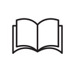 Book icon symbol vector flat liner illustration on white background..eps