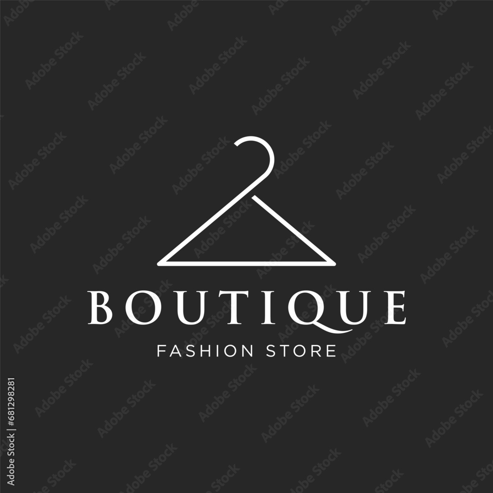 Simple coat hanger logo template design with creative idea.Logo for ...