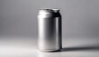 Shiny metal canister holds refreshing cola, perfect for thirsty drinkers generated by AI
