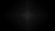 Black hexagonal grid abstract background and gradient background. Black and white or monochromatic pattern