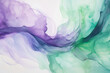 abstract watercolor background of ethereal Lavender and Mint Dreamscape