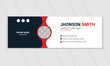 Modern and minimalist email signature design, Corporate mail business email signature banner, and minimal layout.
