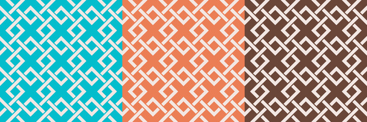 seamless pattern greek style, simple repeat textile, antique geometric, zig zag and rhombus, net pattern, vector illustration