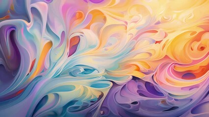 Wall Mural - a swirling mass of interlocking interweaving energy forms ebb and flow around each other creating in