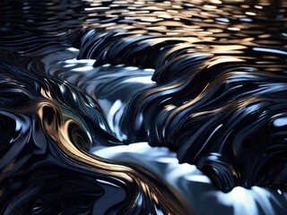 Abstract liquid art