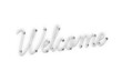 © vectorfusionart - Digital png illustration of welcome text on transparent background