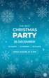 © iconfromus - Party Christmas Poster with Snowflakes Pattern