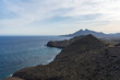 View from Mirador Amatista in Cabo de Gata in Almeria (Spain)