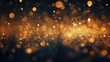 Golden sparkles blurred christmas lights - wedding holiday wallpaper