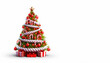 © vidkit - Decorated christmas tree with star, candies and gifts