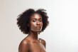 © Synthetica - Beauty portrait of young african black woman with afro hairstyle.