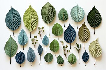 Wall Mural - a vibrant abstract background image featuring a collection of vividly colored leaves thoughtfully la