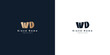 WD Letters vector logo design