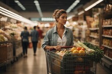 Woman At Supermarket